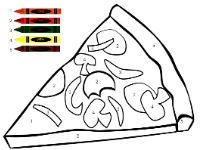 Color-by-Number: Pizza - Wixie